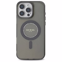 Guess IML Rhinestones MagSafe iPhone 16 Pro Ümbris - Must