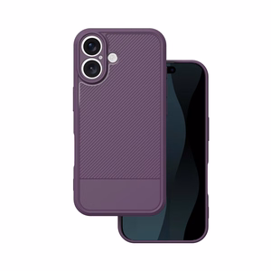 Simple Carbon ümbris jaoks iPhone 17 6,3" purple