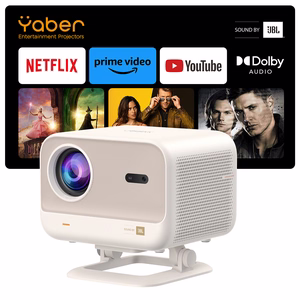 Yaber L2 Plus LCD FullHD 1080p multimeediaprojektor koos JBL kõlaritega - beež