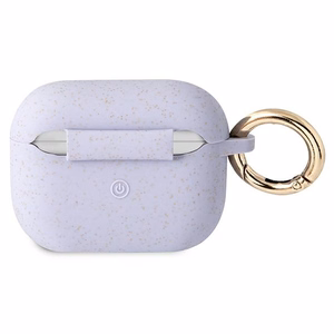 Guess GUAPSGGEU AirPods Pro kate lilla/lilla silikoonist glitteriga
