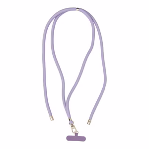 SWING (8mm) Phone lanyard, Phone pendant with adjustable length / cord length 165cm (max 82.5cm in the loop) / on the shoulder or neck - lilla