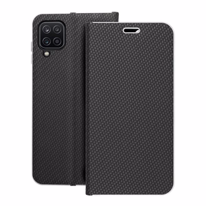 Flip чехол для Samsung A12 / M12 Luna Book Carbon черный