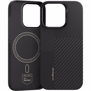 Benks Montage Magnetic Armor Air Kevlar Ümbris PC Frame 600D+1500D (MB65) jaoks Iphone 16 Pro must