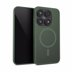 Crong Hybrid Matte Magnetic MagSafe ümbris seadmele Xiaomi 17, roheline