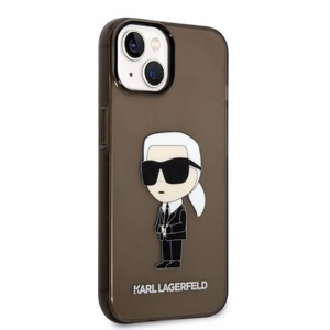 Чехол Karl Lagerfeld Ikonik Karl для iPhone 14 Plus — чёрный