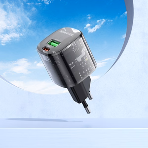 Borofone Wall laadija BN17 Sunlight - USB + Type C -  QC 3.0 PD 20W 3A must