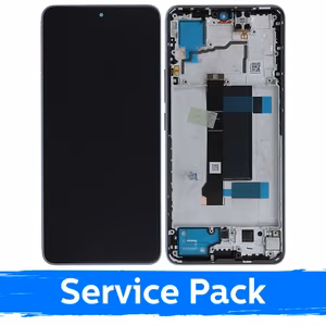 LCD ekraan ühilduv Xiaomi Redmi Note 13 Pro 5G / Poco X6 5G raamiga / Aurora Purple / (Service Pack)