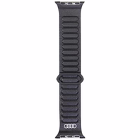 Rihm Audi Logo Genuine Leather Magnetic Ring jaoks Apple Watch 40/41/42mm must