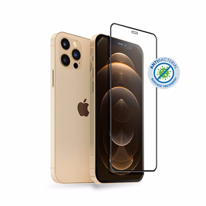 Crong 3D Armor Glass 9H karastatud ekraanikaitseklaas seadmele iPhone 12 Pro Max antibakteriaalse kaitsega, paigaldusraamiga