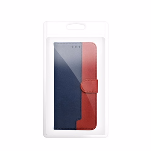 Klappümbris Samsung A27 Split Book, tumesinine ja punane