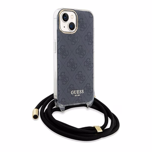 Guess Crossbody Cord 4G Print Ümbris jaoks iPhone 15/14/13 - must