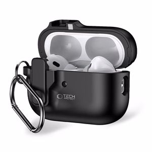 Tech-Protect Slim Hook Ümbris with Carabiner jaoks Apple AirPods Pro 1 / 2 - must