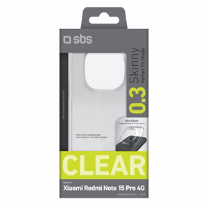 SBS Skinny Cover Xiaomi Redmi Note 15 Pro 4G - läbipaistev