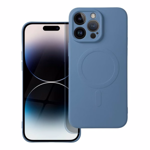 SILICONE MAG ÜMBRIS compatible with MagSafe jaoks IPHONE 14 Pro Max sinine
