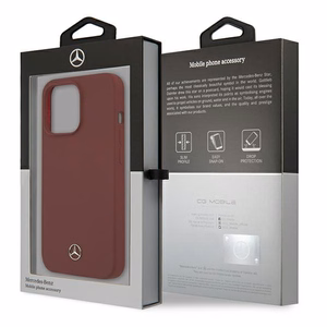 Mercedes Silicone Line чехол для iPhone 13 Pro / iPhone 13 - Красный