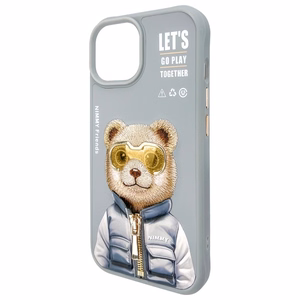 NIMMY ümbris COOL&CUTE 2.0 Bear jaoks IPHONE 15 hall