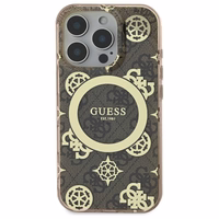 Guess IML Peony jaoks 4G Background MagSafe Ümbris jaoks iPhone 16 Pro Max - Brown