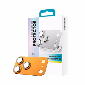 Benks Tempered glass Glass Warrior Metal Integrated Lens Protector (C070) jaoks Iphone 17 Pro Max (lens 3 pieces) oranž