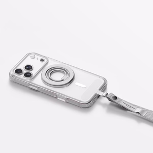 AmazingThing Minimal Mag Lens ümbris mudelile iPhone 18 Pro Max, kaamerakaitsega ja paelakinnitusega, ühildub MagSafe'iga – värv: läbipaistev