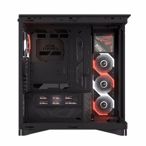 ASUS ROG CRONOX GR801 CURVE TG ARGB must keskmise tornmõõduga arvutikorpus
