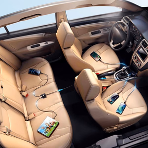 Joyroom car Laadija 2xPD + 2xQC3.0 72W 1.5m must (JR-CL05)