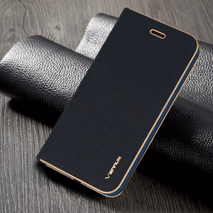 Чехол-книжка Vennus с рамкой для iPhone 12 Mini тёмно-синий