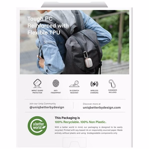 Uniq Veren Ümbris jaoks AirPods Pro 3 - Brown