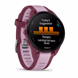 Garmin Forerunner 165 Music – GPS-nutikell, AMOLED, 43 mm, lilla