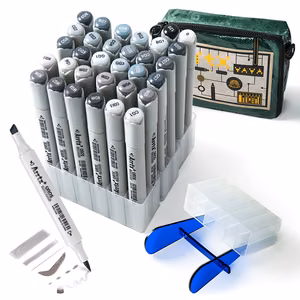 Double-sided Marker Pens ARRTX Oros, 32 Colours, hall tone shade