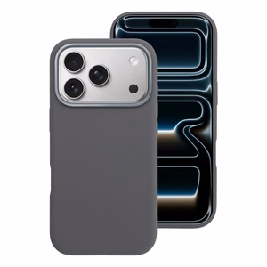 Ümbris mudelile iPhone 18 Pro / 17 Pro Forcell F-Protect Frame Premium ühildub MagSafe'iga (värv: hall)