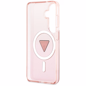 Guess ümbris IML Gradient Triangle MagSafe for Samsung Galaxy S26 roosa