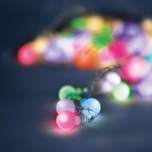 Valguskett päikese LED FROSTED BALLS SFB62 6,5m 30 kuuli mitmevärviline Forever Light