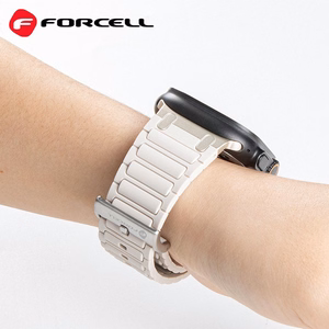 Strap to Apple Watch Forcell F-Design FA06 silicone holes 42 / 44 / 45 / 49 mm orange
