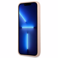 Guess GUHCP13LPSATPP iPhone 13 Pro / 13 6.1 "roosa / roosa hardcase SaffianoTriangle Logo Cardslot