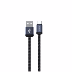 Devia кабель Gracious EC649 USB - USB-C 1,0 м 2A черный