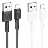Kaabel USB A to Lightning Hoco 2,4A 1 m X83 valge