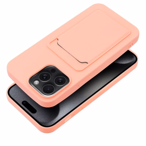 Ümbris jaoks iPhone 15 PRO MAX Card Ümbris roosa