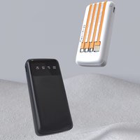 Dudao K6Pro universaalne 10000mAh energiapank USB-kaabliga, USB Type C, Lightning Black (K6Pro-must)