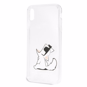 Чехол Karl Lagerfeld Choupette Fun для iPhone Xs Max - прозрачный