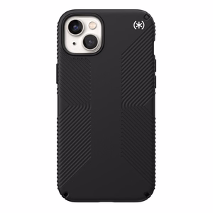 Speck Presidio2 Grip MagSafe ümbris seadmele iPhone 14 Plus, libisemiskindla haardega, Black / Black / White värvikombinatsioon