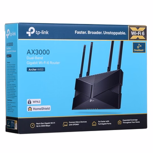 TP-LINK Archer AX53 juhtmevaba ruuter Gigabit Ethernet kahesageduslik (2.4 GHz / 5 GHz) 4G must