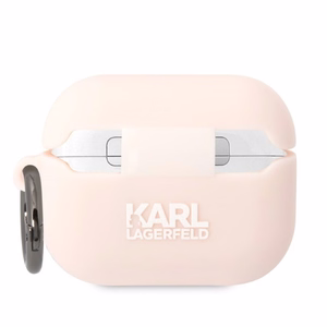 Karl Lagerfeld KLAPRUNCHP AirPods Pro cover roosa/roosa Silicone Choupette Head 3D