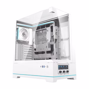 Darkflash DY450 PRO computer ümbris (valge) + 1 fan