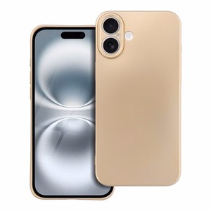 METALLIC Ümbris jaoks IPHONE 16 Plus Plus kuldne