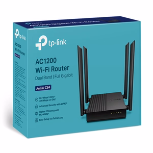 TP-Link Archer C64 двухдиапазонный Wi-Fi роутер, чёрный