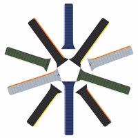 Magnetic Apple Watch SE, 9, 8, 7, 6, 5, 4, 3, 2, 1 (41, 40, 38 mm) Dux Ducis Strap (LD Version) - must and kollane