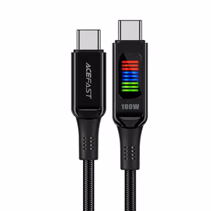 Acefast C7-03 USB-C USB-C 100W 1.2m kaabel with display - must