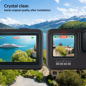 Spigen Glass.tR Slim Karastatud klaas + Film 2-Set jaoks GoPro Hero 9 / 10 / 11 / 12 - läbipaistev