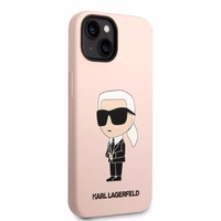 Karl Lagerfeld KLHMP14MSNIKBCP iPhone 14 Plus 6.7" hardcase roosa/roosa Silicone Ikonik Magsafe