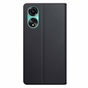 3mk Wallet Case rahakotitüüpi ümbris Oppo A78 4G - must